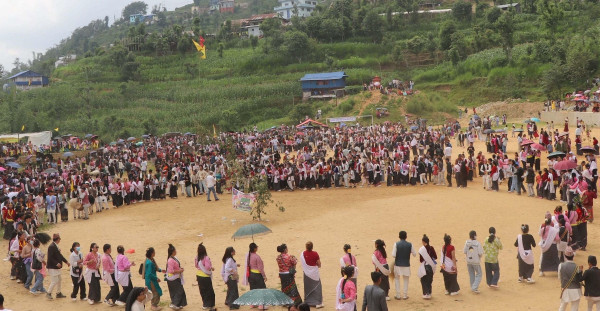ढोलझ्याम्टाको ताल र साकेला गीतले गुञ्जयमान गाउँबस्ती